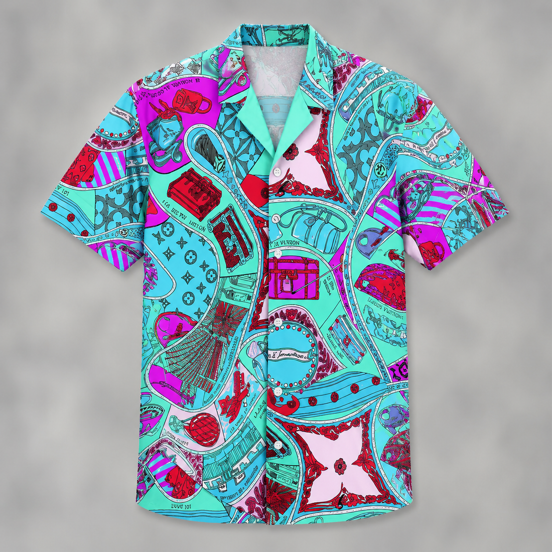 Luxury Hawaii Shirt & Short Summer - Halv001-002