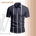 High Quality Printed Men's Polo-shirt-lx-pllv2025085